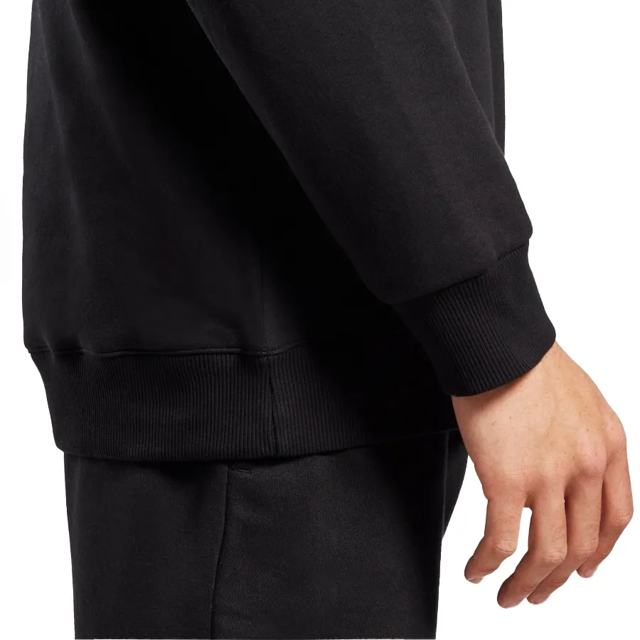 Imagen 4 de 5 de Buzo Reebok Stacked Logo Crew-NEGRO/BLANCO