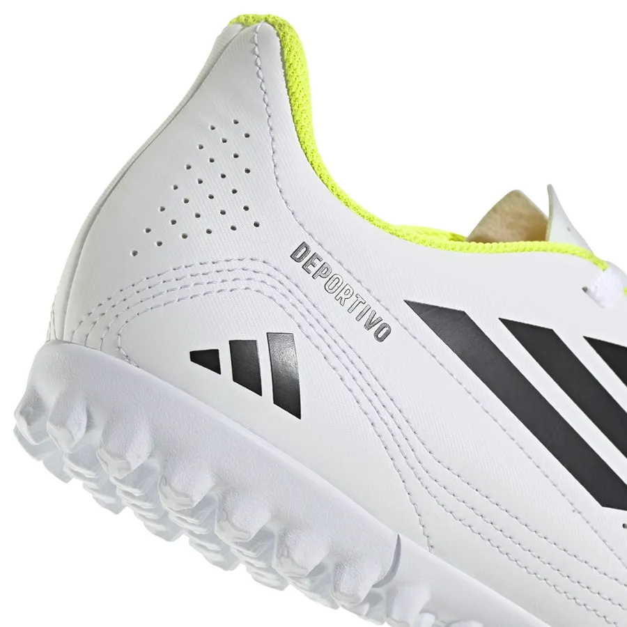 Imagen 5 de 7 de Botines adidas Deportivo III Tf-BLANCO/NEGRO/AMARILLO FLUOR