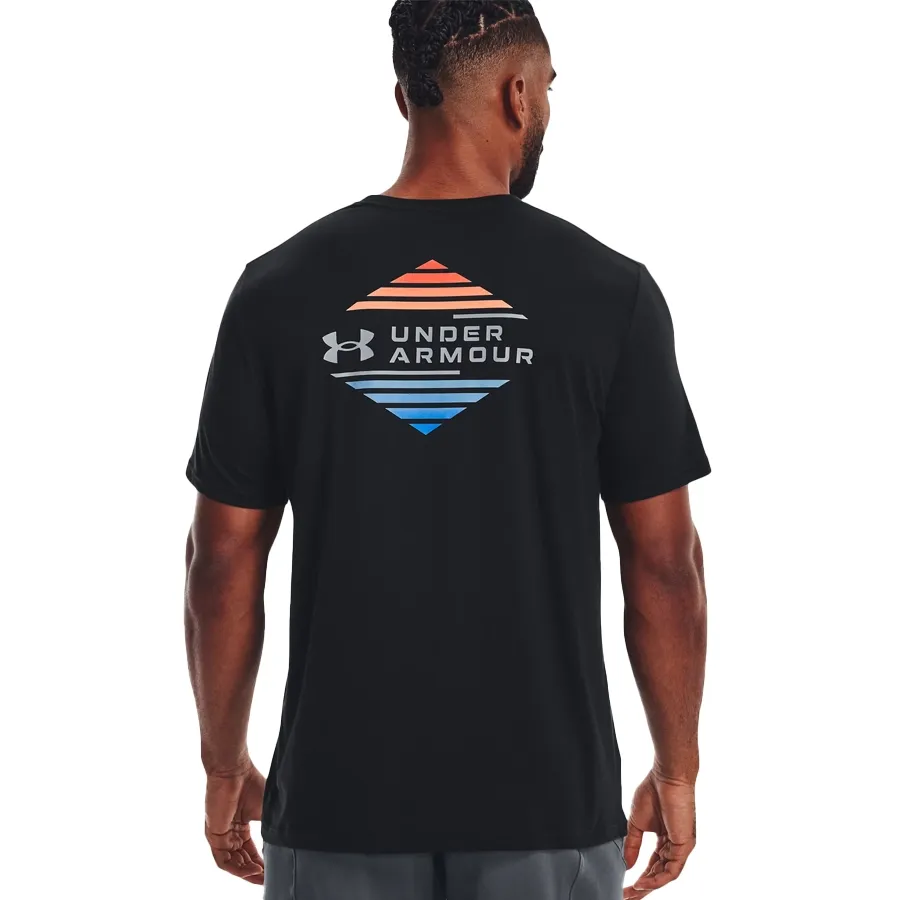 Imagen 4 de 5 de Remera Under Armour Od Horizon-NEGRO/AZUL