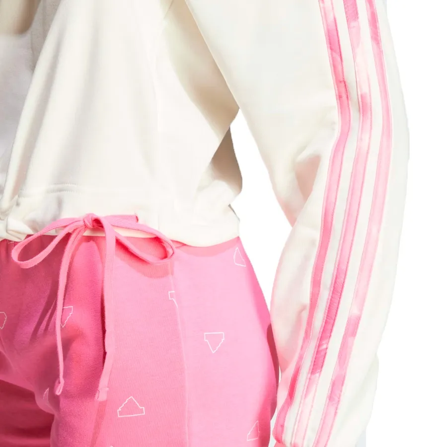 Imagen 3 de 5 de Buzo adidas 3 Tiras Floral-BLANCO/ROSA
