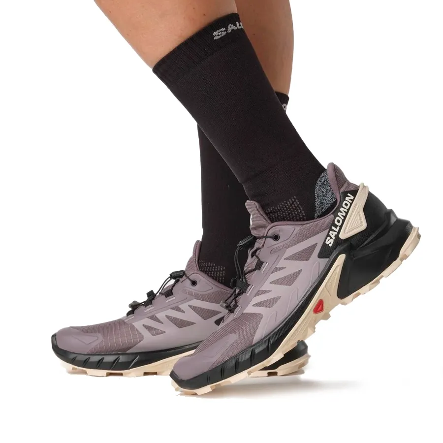 Imagen 5 de 7 de Zapatillas Salomon Supercross 4-MORADO/NEGRO/BEIGE