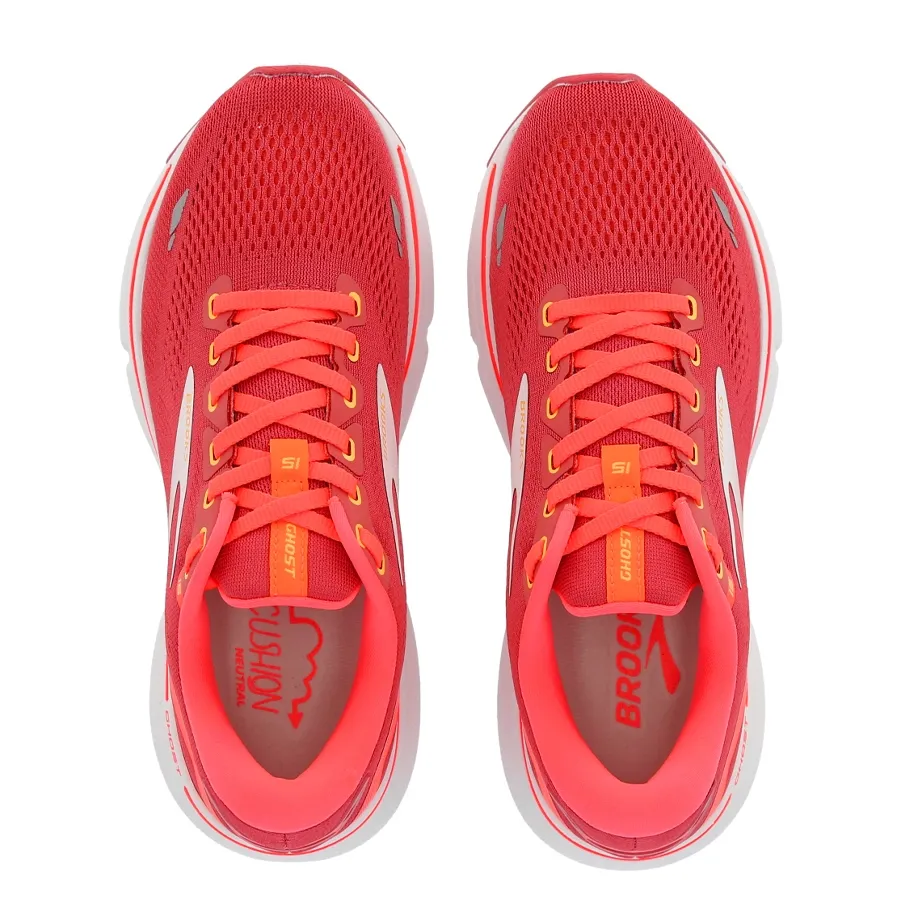 Imagen 2 de 4 de Zapatillas Brooks Ghost 15-CORAL/CORAL FLUOR