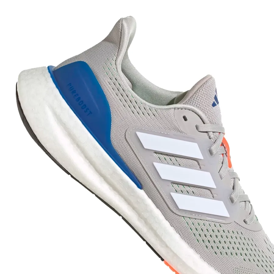 Imagen 6 de 8 de Zapatillas adidas Pureboost 23-GRIS/BLANCO/AZUL