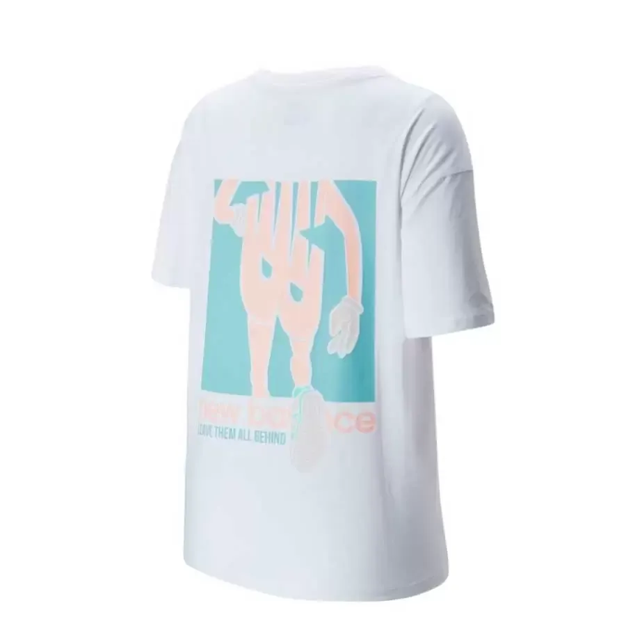 Imagen 1 de 2 de Remera New Balance Athletic Prep Gr-BLANCO