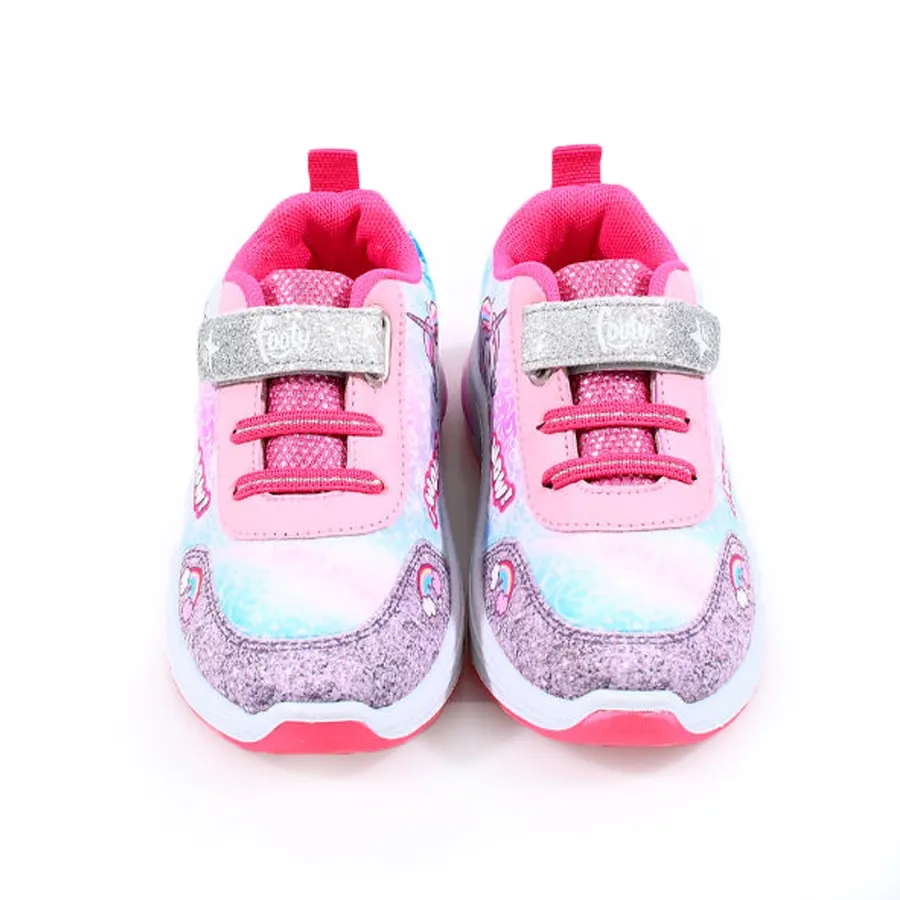 Imagen 3 de 4 de Zapatillas Footy C/Luz Unicornio-FUCSIA/PLATA/BLANCO