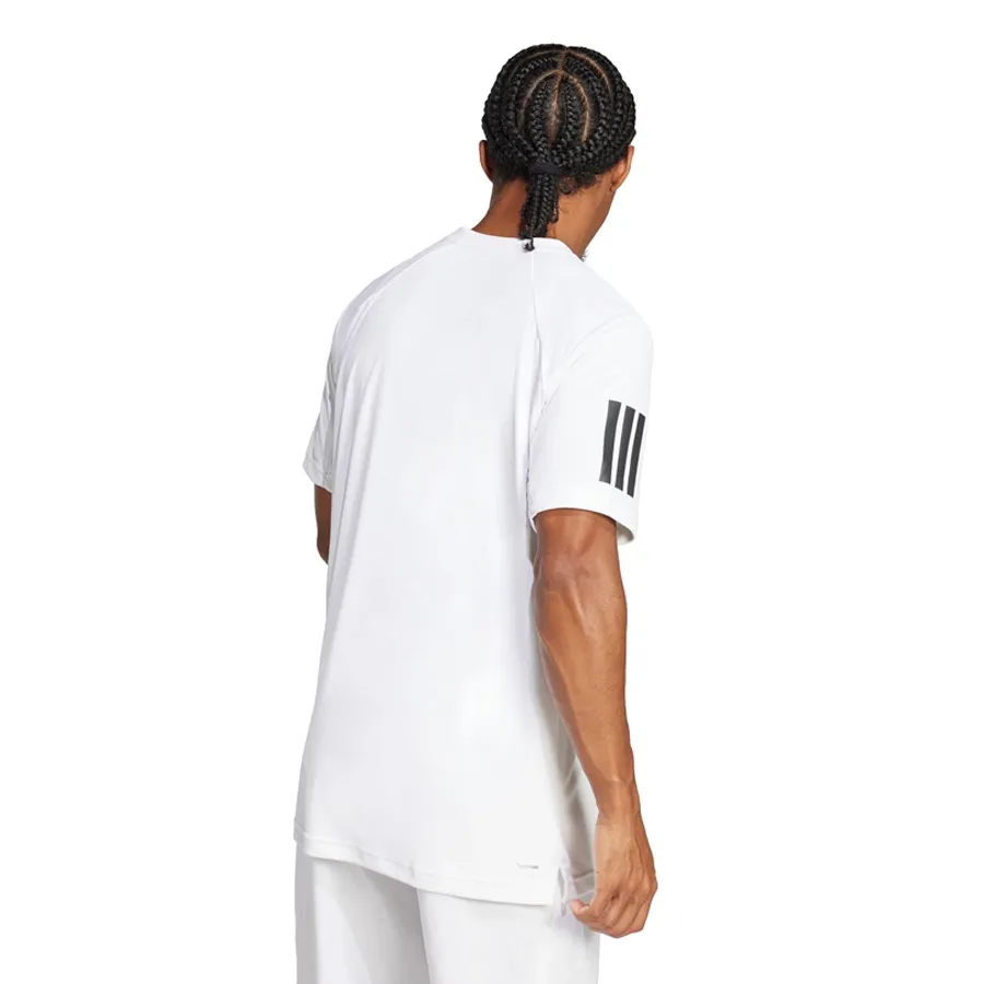 Imagen 2 de 6 de Remera adidas Club Tennis 3 Tiras-BLANCO/NEGRO