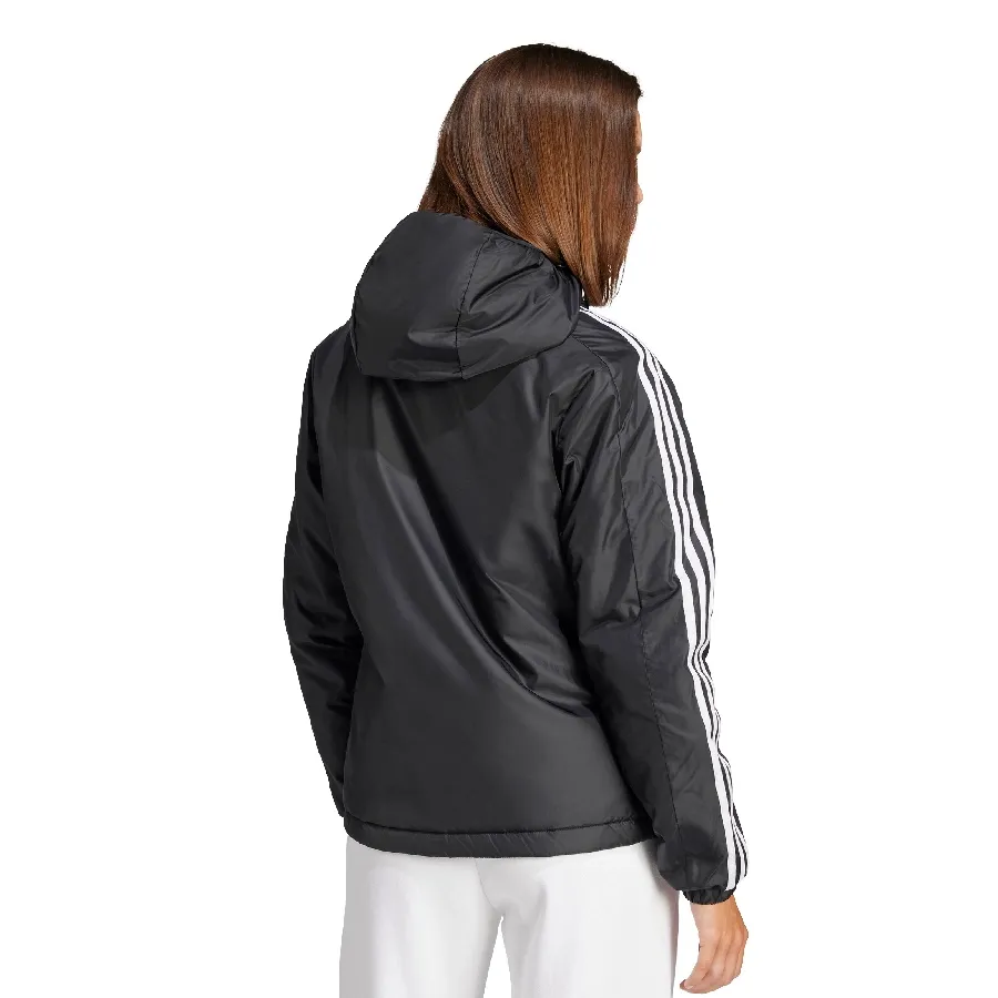 Imagen 2 de 5 de Campera adidas Essentials Tres Tiras-NEGRO/BLANCO
