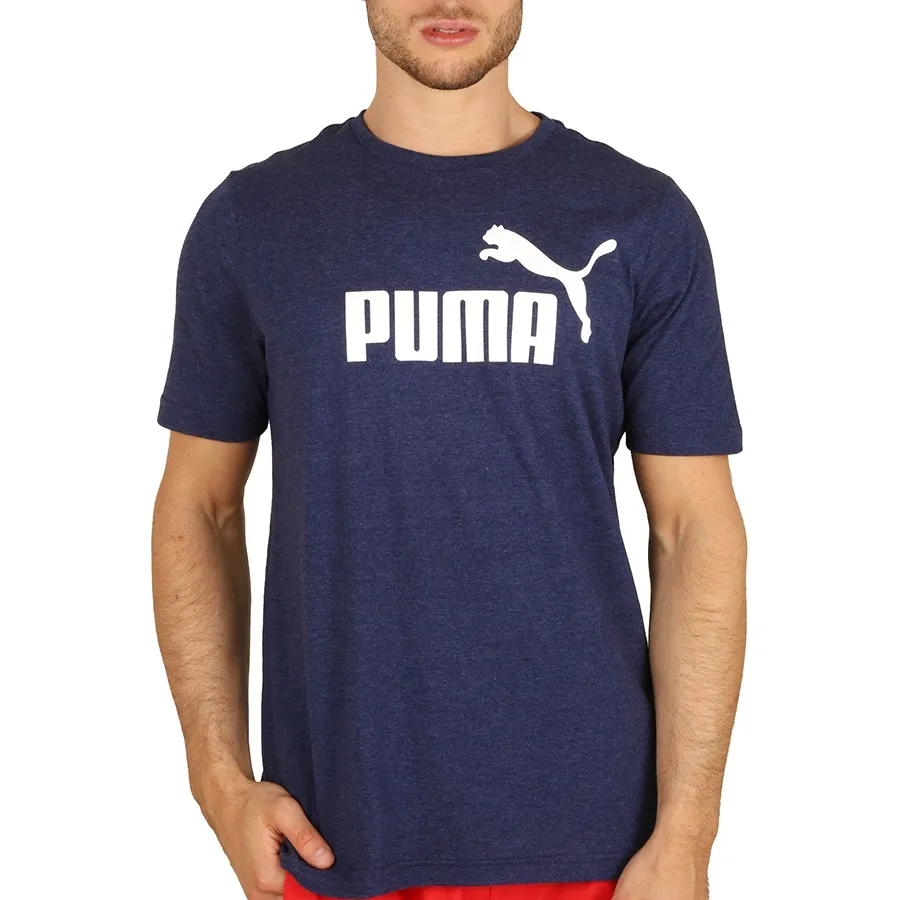 Imagen 0 de 3 de Remera Puma Ess Heather-AZUL/BLANCO