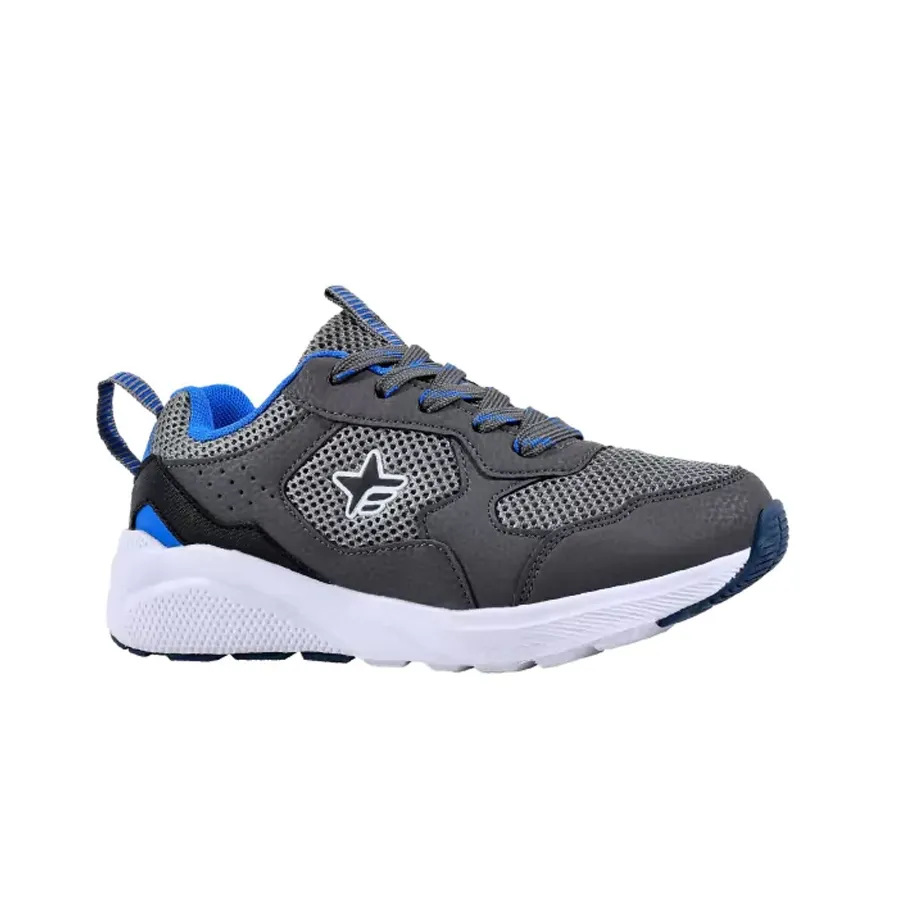 Imagen 0 de 4 de Zapatillas Footy Deportiva Boston-GRIS/NEGRO/AZUL
