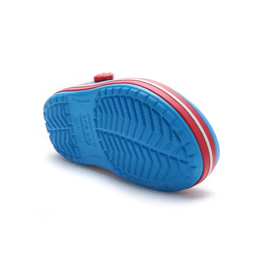 Imagen 4 de 5 de Ojotas Crocs Crocband Kids-CELESTE/ROJO