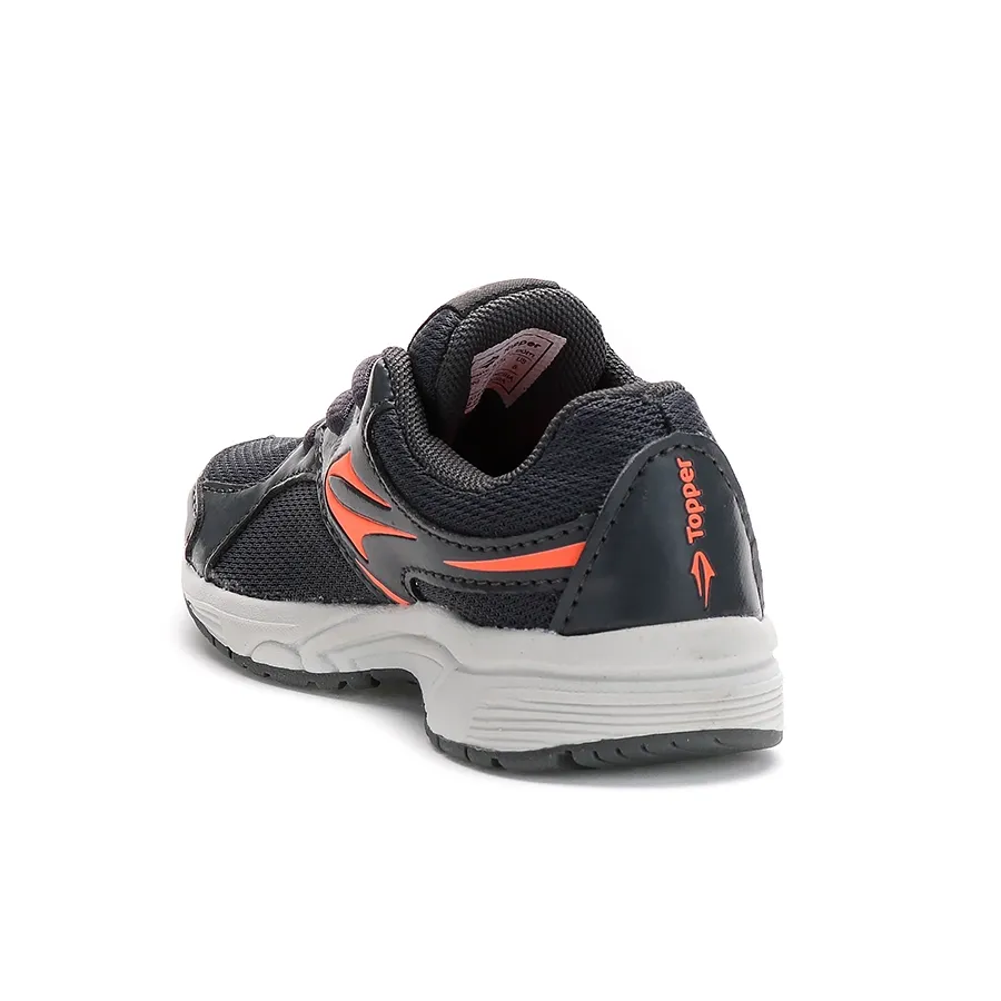 Imagen 2 de 4 de Zapatillas Topper Citius Bebe-GRAFITO/NARANJA FLUOR