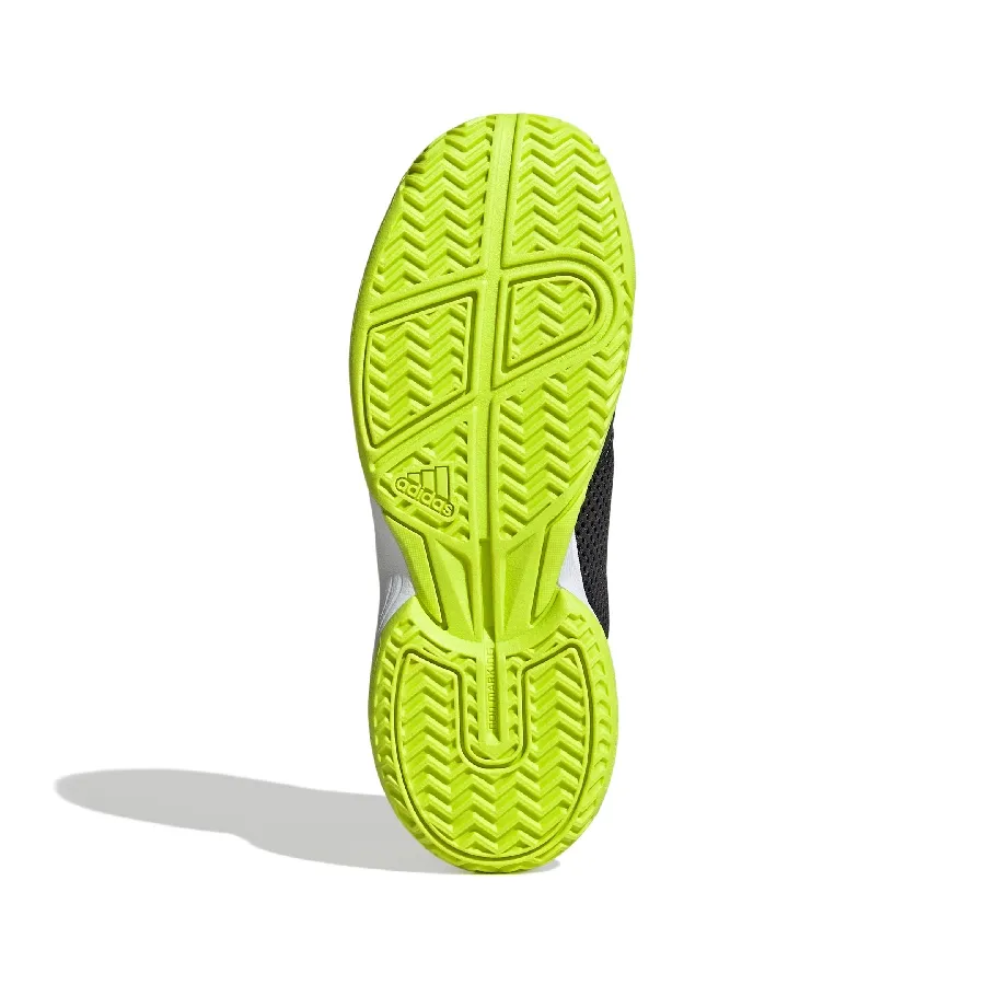 Imagen 4 de 7 de Zapatillas adidas Courtflash K-NEGRO/AMARILLO FLUOR/PLATA