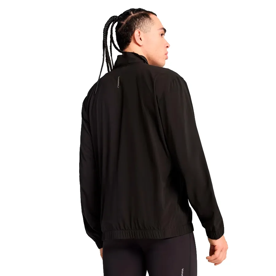 Imagen 2 de 5 de Campera Puma Run velocity woven jacket-VERDE SECO/NEGRO