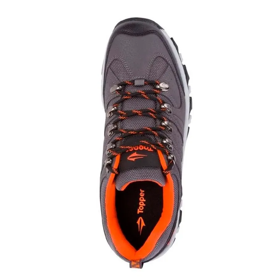 Imagen 3 de 5 de Zapatillas Topper Gondor II-GRAFITO/NEGRO/NARANJA