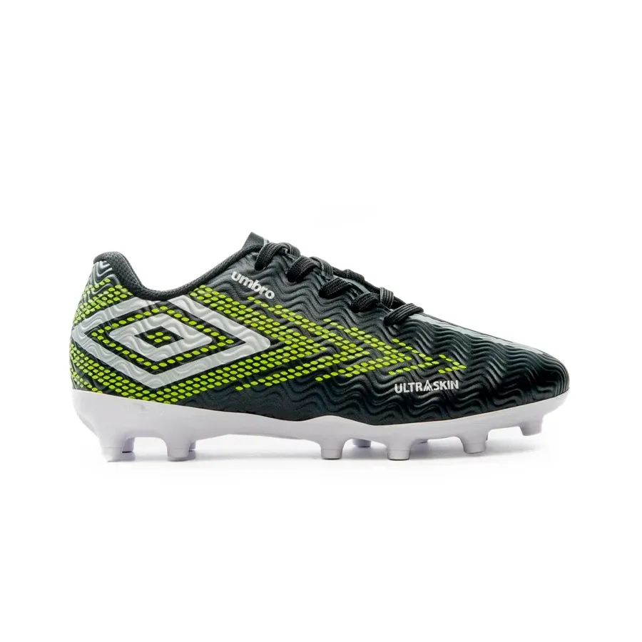 Imagen 0 de 7 de Botines Umbro Campo Ultraskin Jr-NEGRO/PLATA/LIMA
