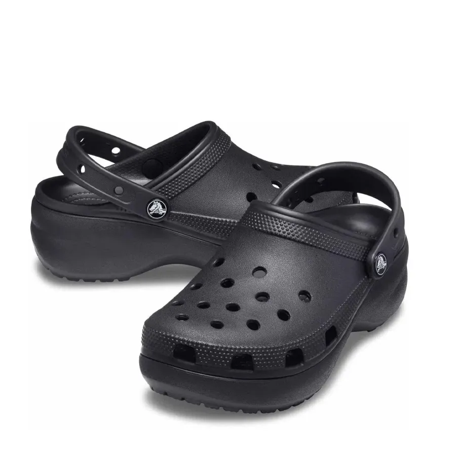 Imagen 2 de 5 de Ojotas Crocs Classic Platform Clog-NEGRO