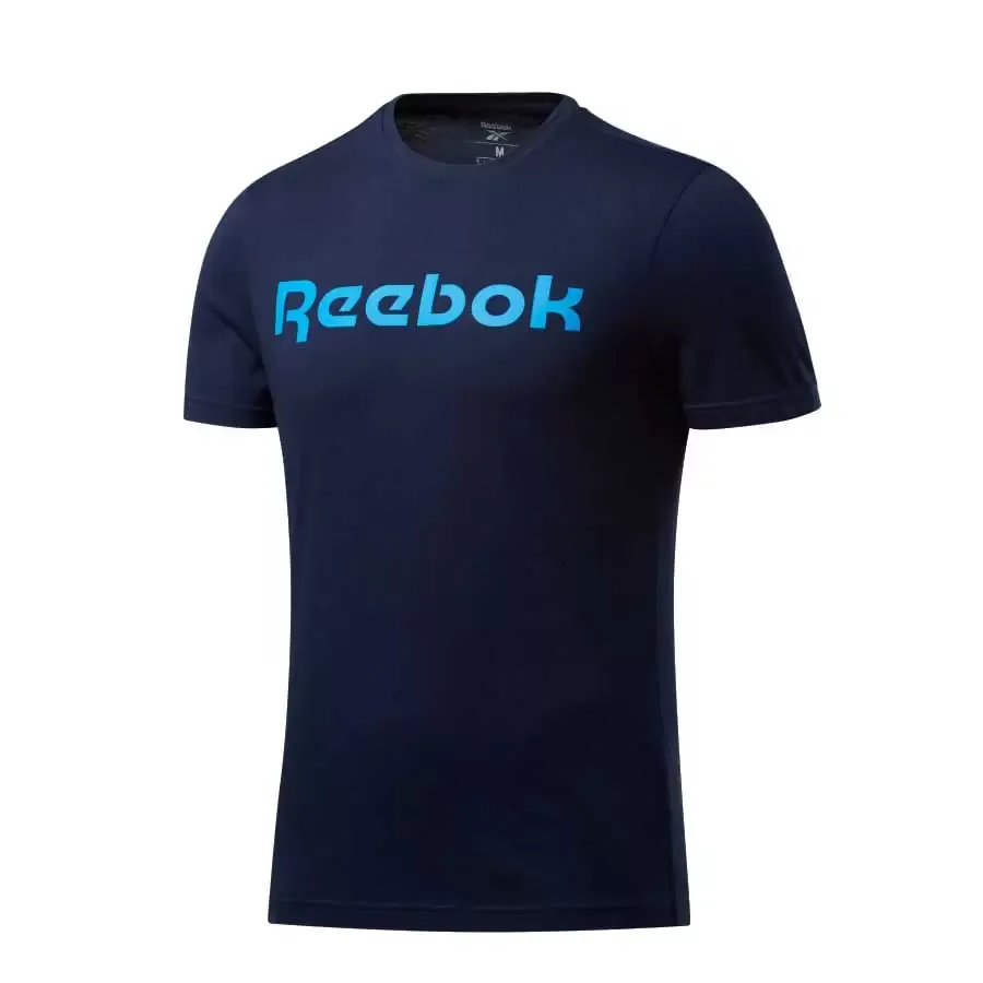 Imagen 2 de 4 de Remera Reebok Gs  Linear Re Vecnav-MARINO/CELESTE