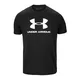 remera-under-armour-sportstyle-logo-NEGRO/BLANCO