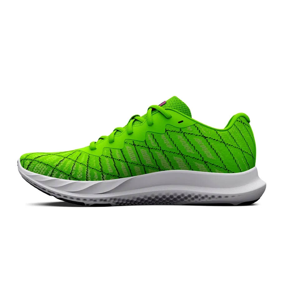 Imagen 2 de 5 de Zapatillas Under Armour Charged Breeze 2-VERDE FLUOR/BLANCO