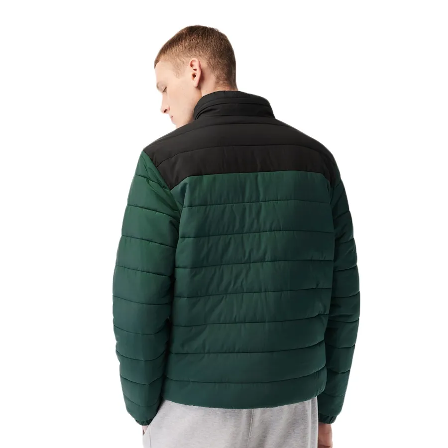 Imagen 2 de 6 de Campera Lacoste -VERDE MILITAR/NEGRO