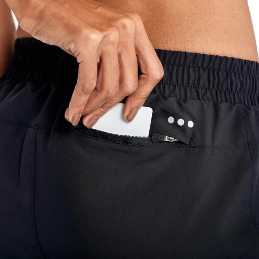 Imagen 3 de 4 de Shorts Saucony Outpace Woven-NEGRO