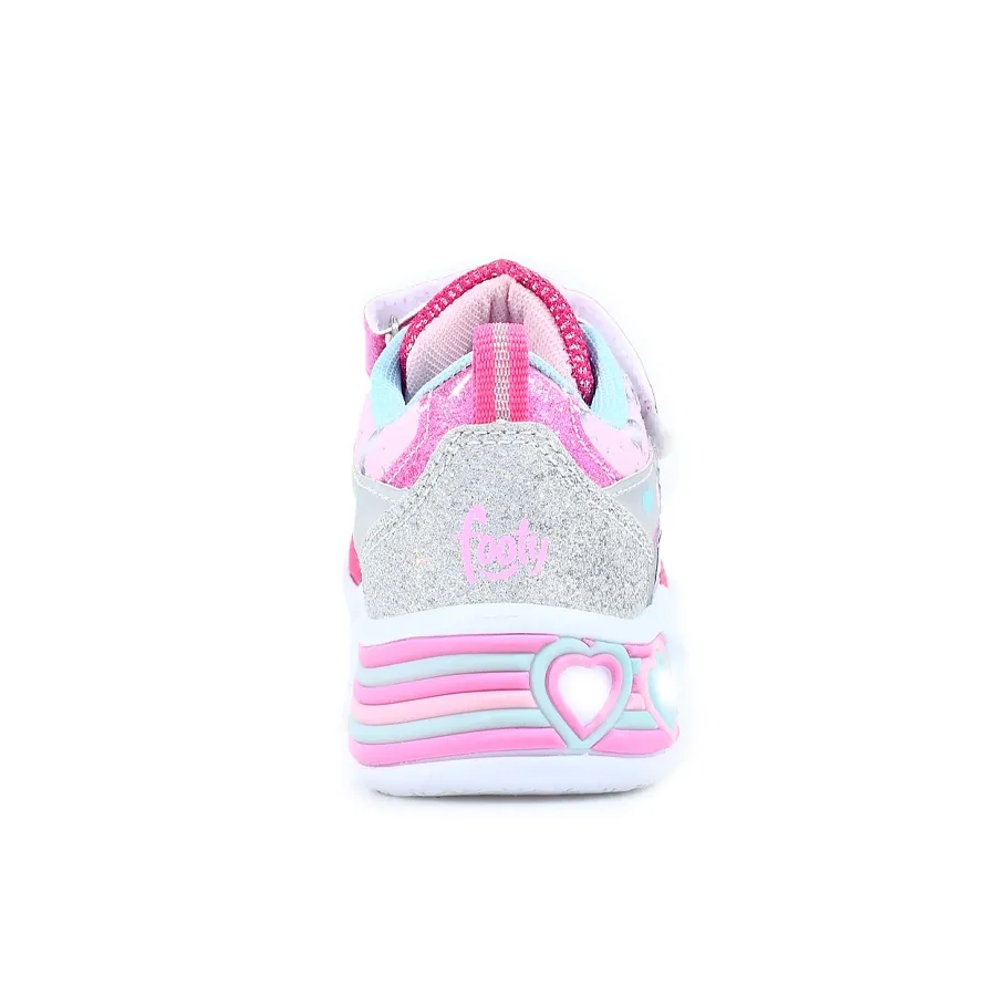 Imagen 2 de 4 de Zapatillas Footy Sublim con Luz-FUCSIA/ROSA/PLATA