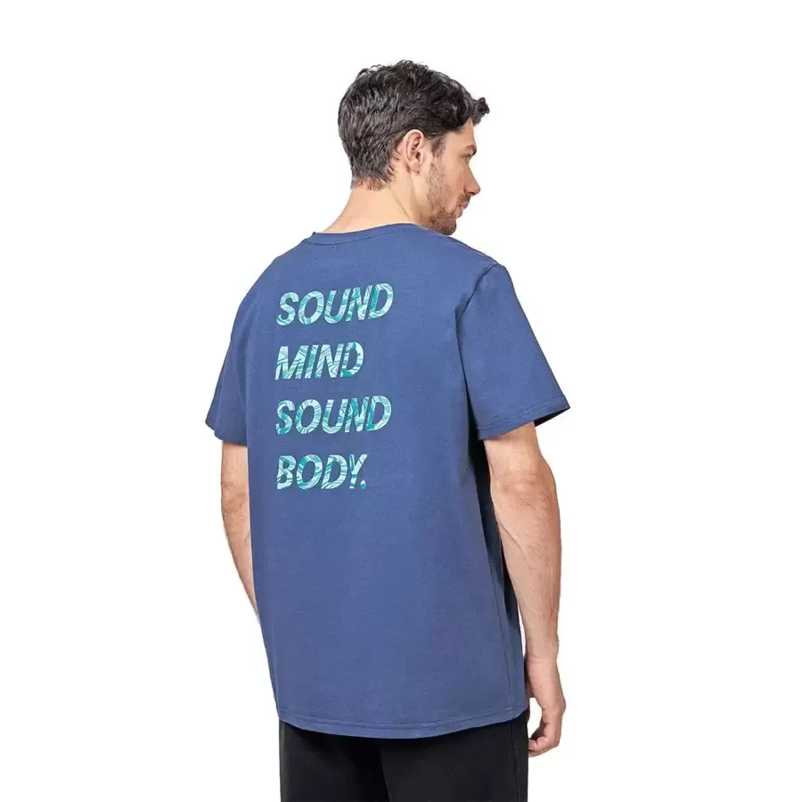 Imagen 1 de 4 de Remera Asics Sound Mind Ss23-MARINO