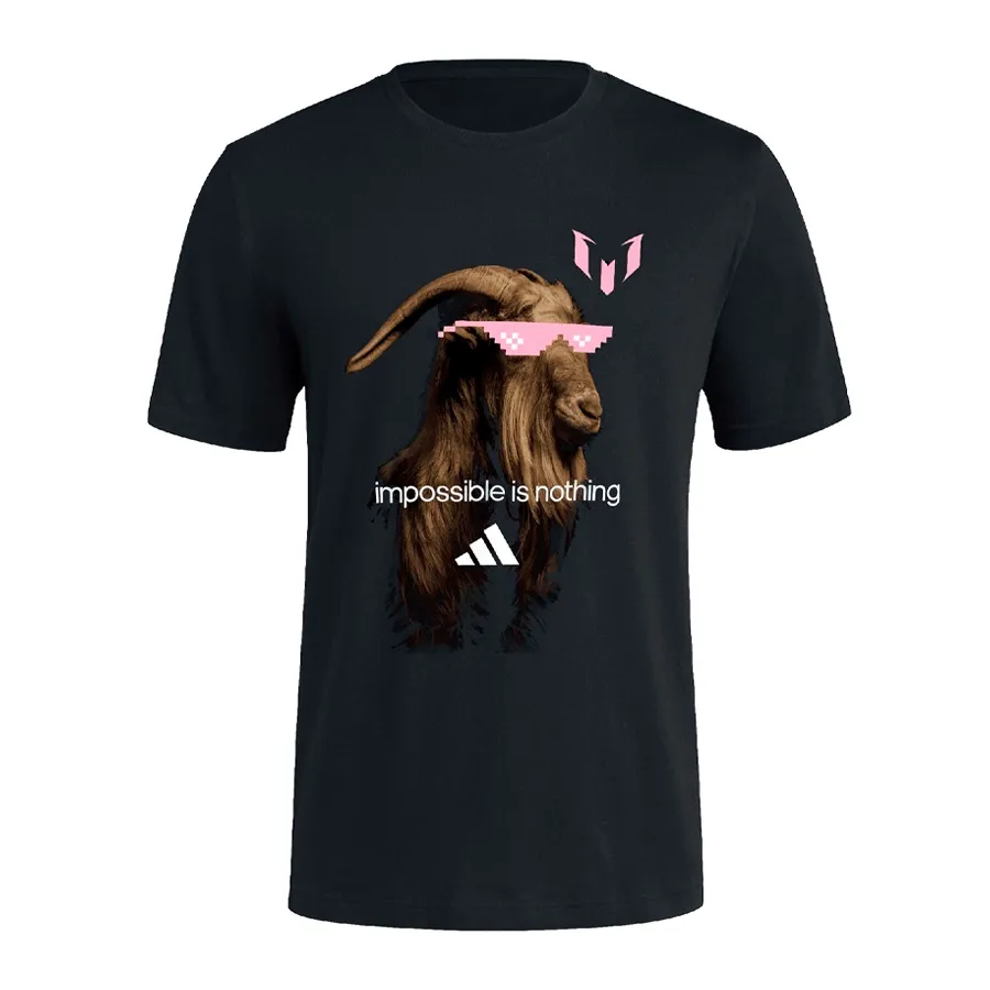 Imagen 0 de 2 de Remera adidas Messi Sunny Goat-NEGRO/ROSA