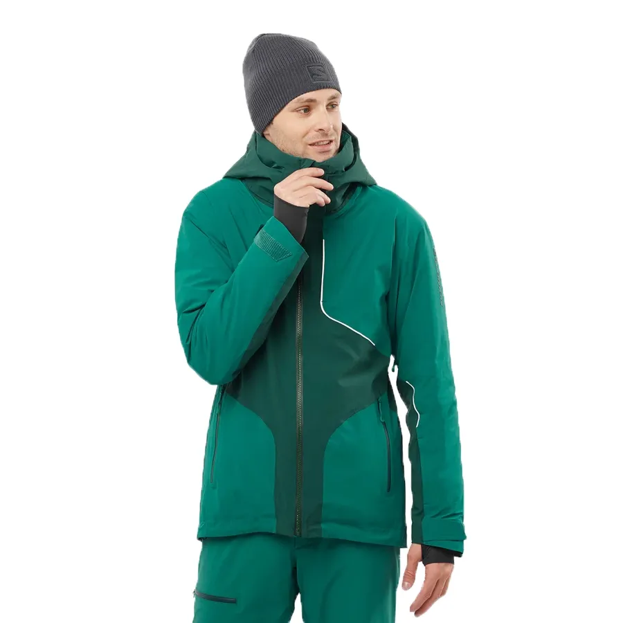 Imagen 2 de 6 de Campera Salomon Brilliant-VERDE OSCURO/VERDE