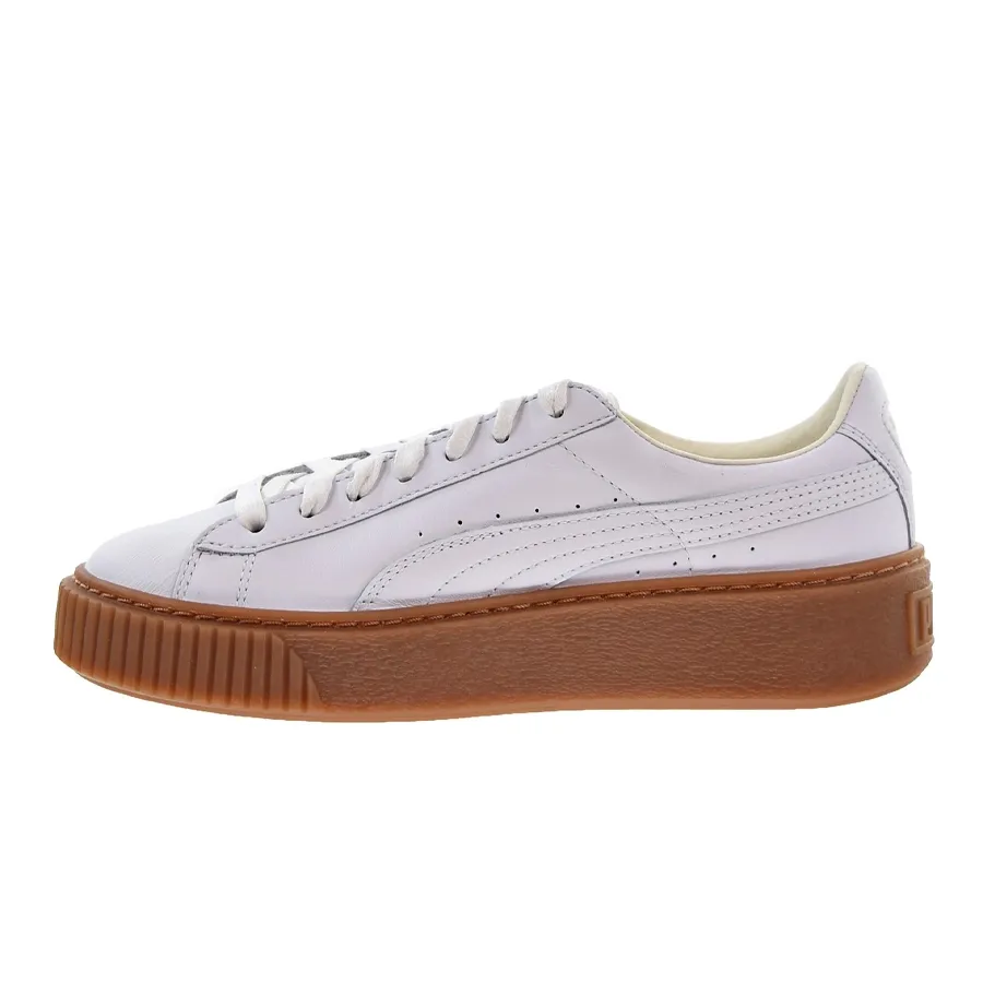 Imagen 2 de 5 de Zapatillas Puma Basket Plataform Core-BLANCO/MARRON