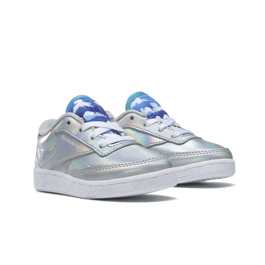 Imagen 1 de 6 de Zapatillas Reebok Club C 85 X Mujer Maravilla-PLATA/BLANCO