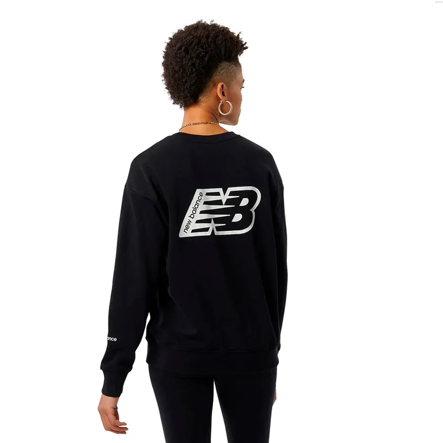 Imagen 1 de 2 de Buzo New Balance Lifestyle Essentials Crew-NEGRO