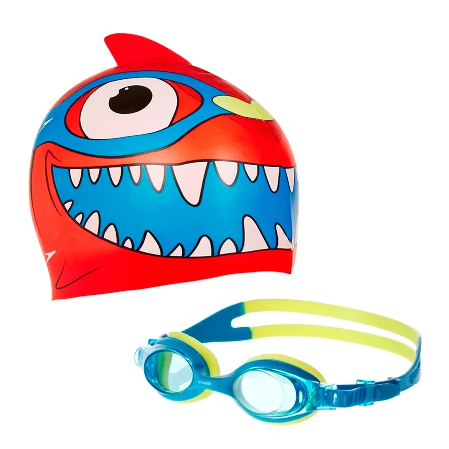 Imagen 0 de 1 de Set Antiparra + Gorro Sea Squad Speedo-ROJO/AZUL