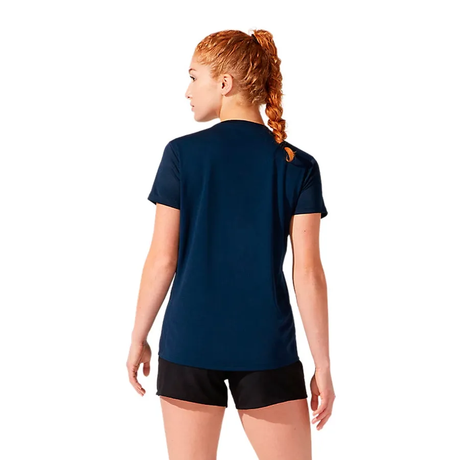 Imagen 2 de 4 de Remera Asics Silver Ss Top-MARINO