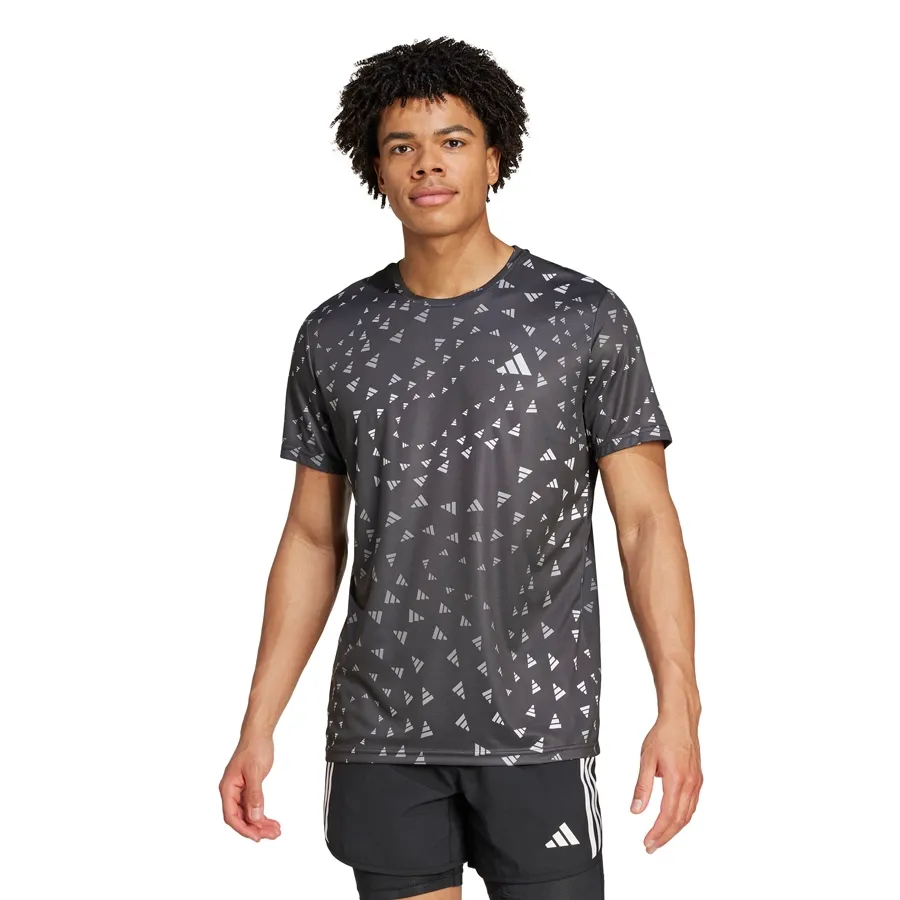Imagen 0 de 5 de Remera adidas Run It Bl-BLANCO/NEGRO