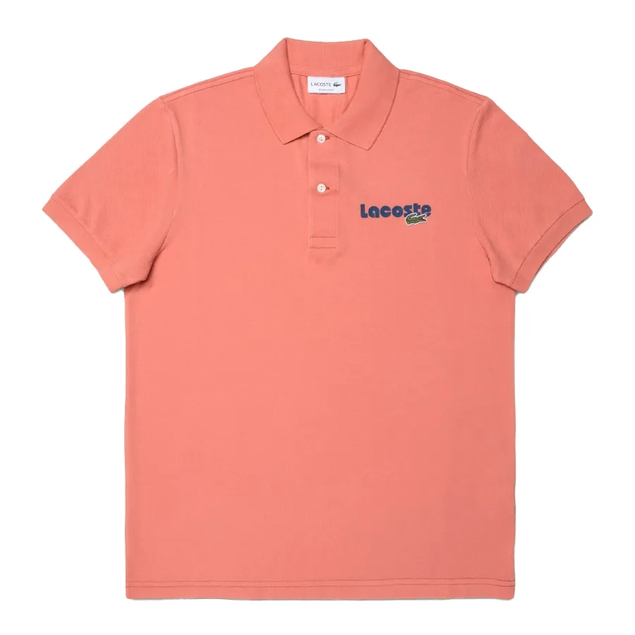 Imagen 0 de 2 de Remera Lacoste Chemise Col Bord Cotes-SALMON
