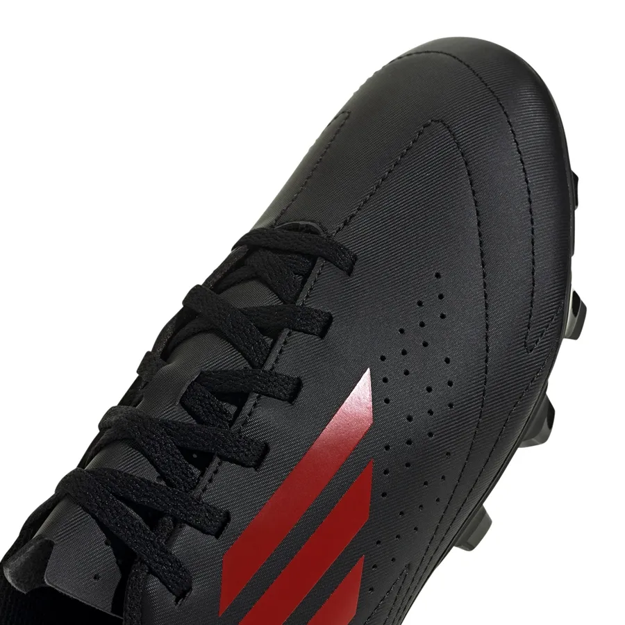 Imagen 5 de 7 de Botines adidas Deportivo III FxG-NEGRO/ROJO