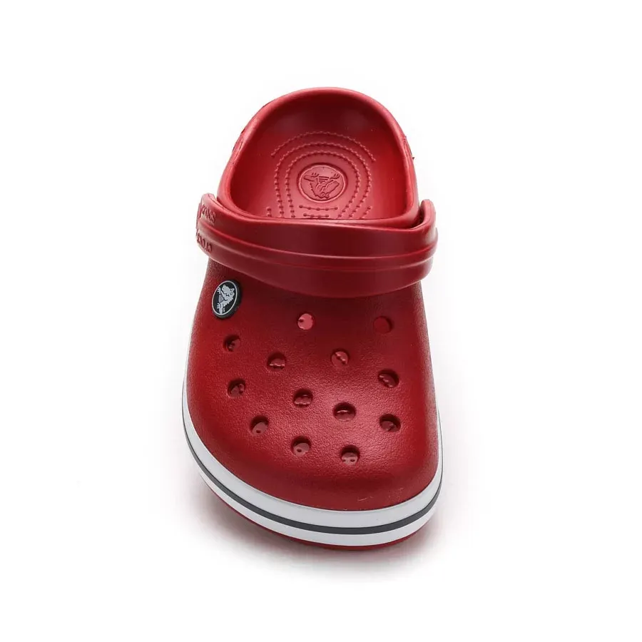 Imagen 2 de 5 de Ojotas Crocs Crocband Kids-BORDO/BLANCO/GRIS