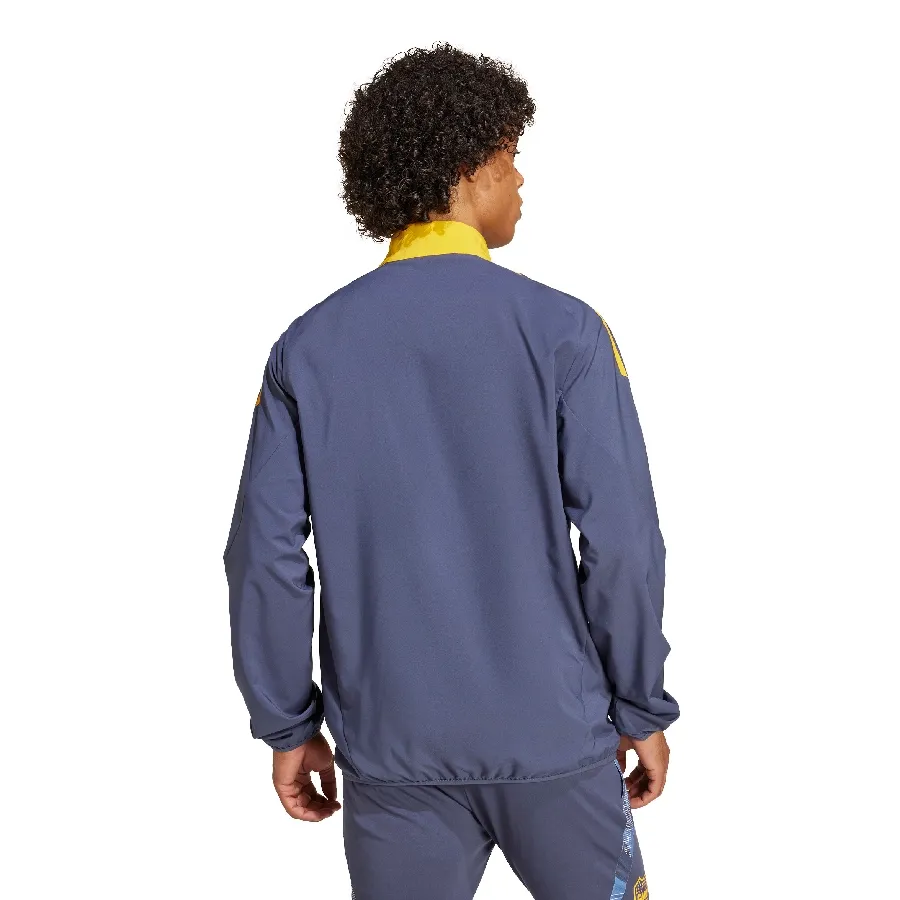 Imagen 2 de 5 de Campera adidas de Presentación Boca Juniors 24/25-AZUL MARINO/AMARILLO