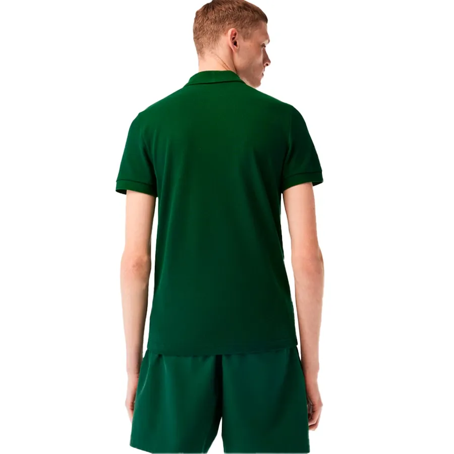 Imagen 3 de 6 de Remera Lacoste Chemise Col Bord Cotes Ma-VERDE
