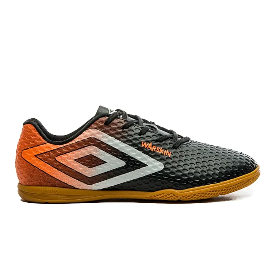 Imagen 0 de 6 de Botines Umbro Sala Warskin-NEGRO/NARANJA/BLANCO