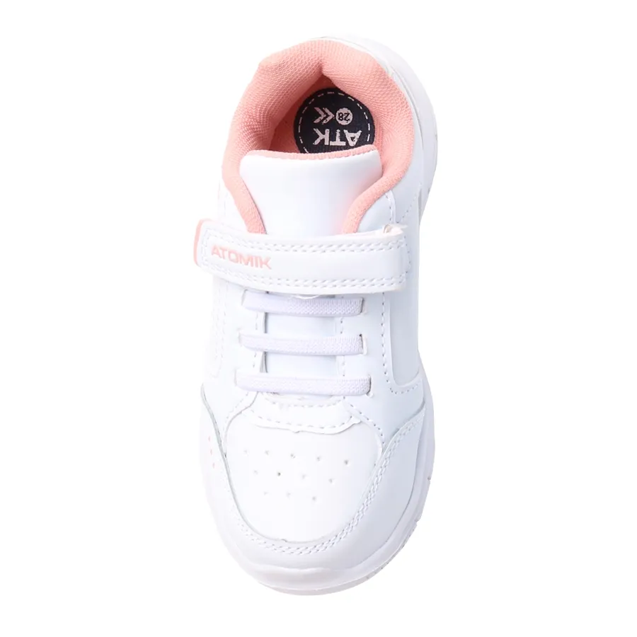 Imagen 1 de 4 de Zapatillas Atomik Casual Velcro Marsella Junior-BLANCO/ROSA