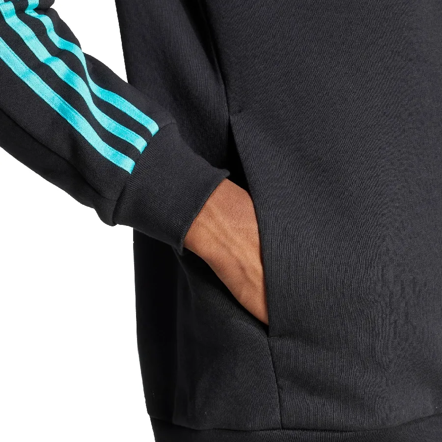 Imagen 3 de 5 de Campera adidas Mercedes - AMg Petronas Formula Uno-NEGRO/TURQUESA