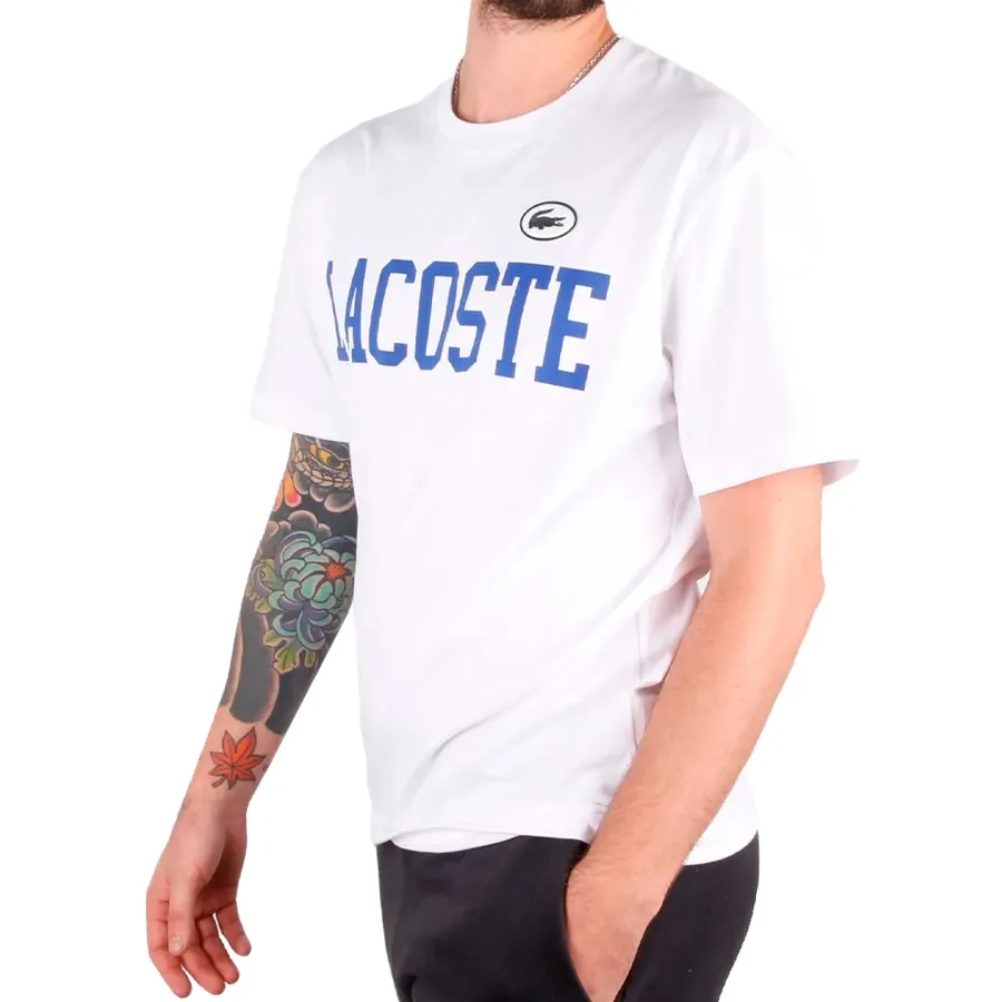 Imagen 1 de 2 de Remera Lacoste -BLANCO/AZUL