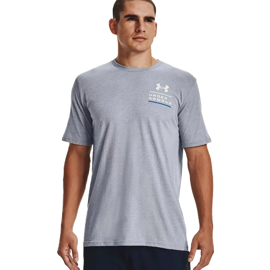 Imagen 1 de 5 de Remera Under Armour Od Horizon-GRIS/AZUL
