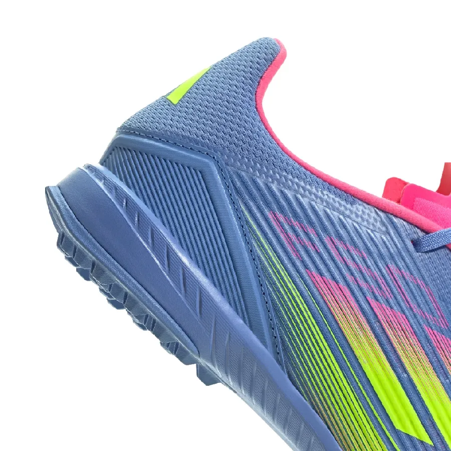 Imagen 5 de 7 de Botines adidas F50 League Tf-AZUL/AMARILLO FLUOR/ROSA FLUOR