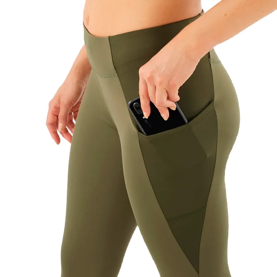 Imagen 4 de 6 de Calza Salomon Cross Run 28"-VERDE OSCURO