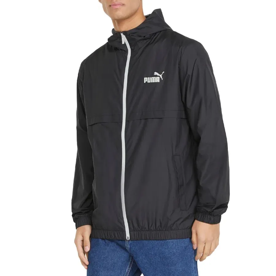 Imagen 1 de 5 de Campera Puma Ess Solid Windbreaker-NEGRO/BLANCO