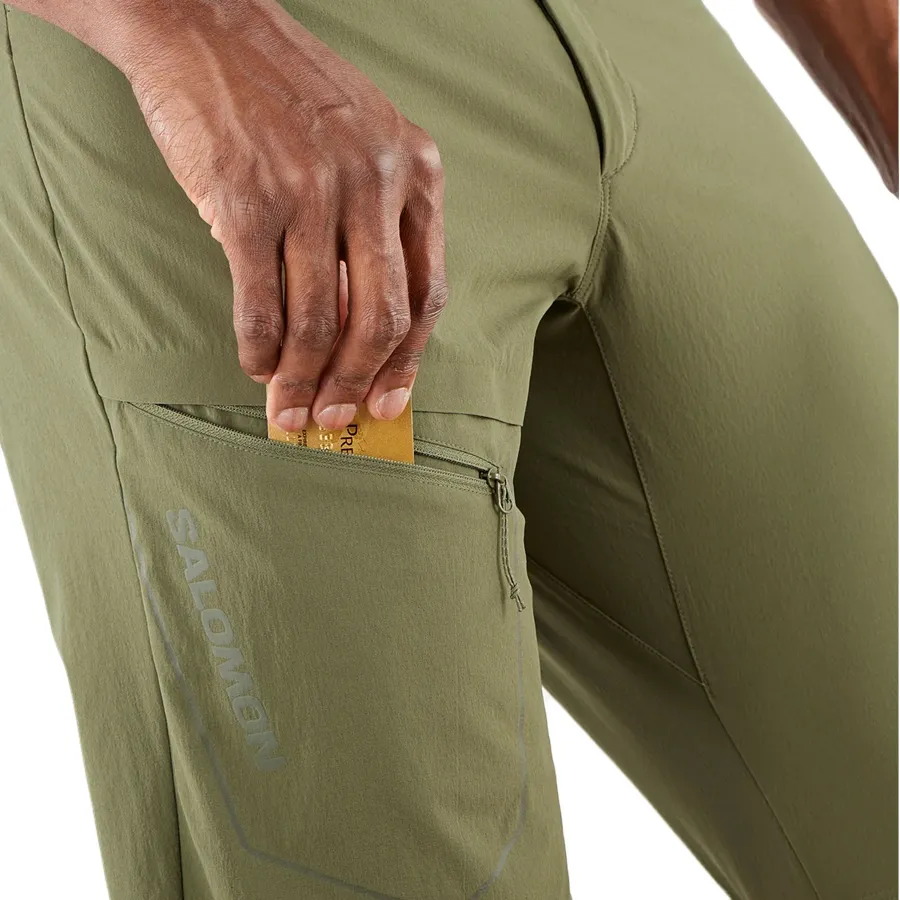 Imagen 3 de 5 de Shorts Salomon Wayfarer-VERDE