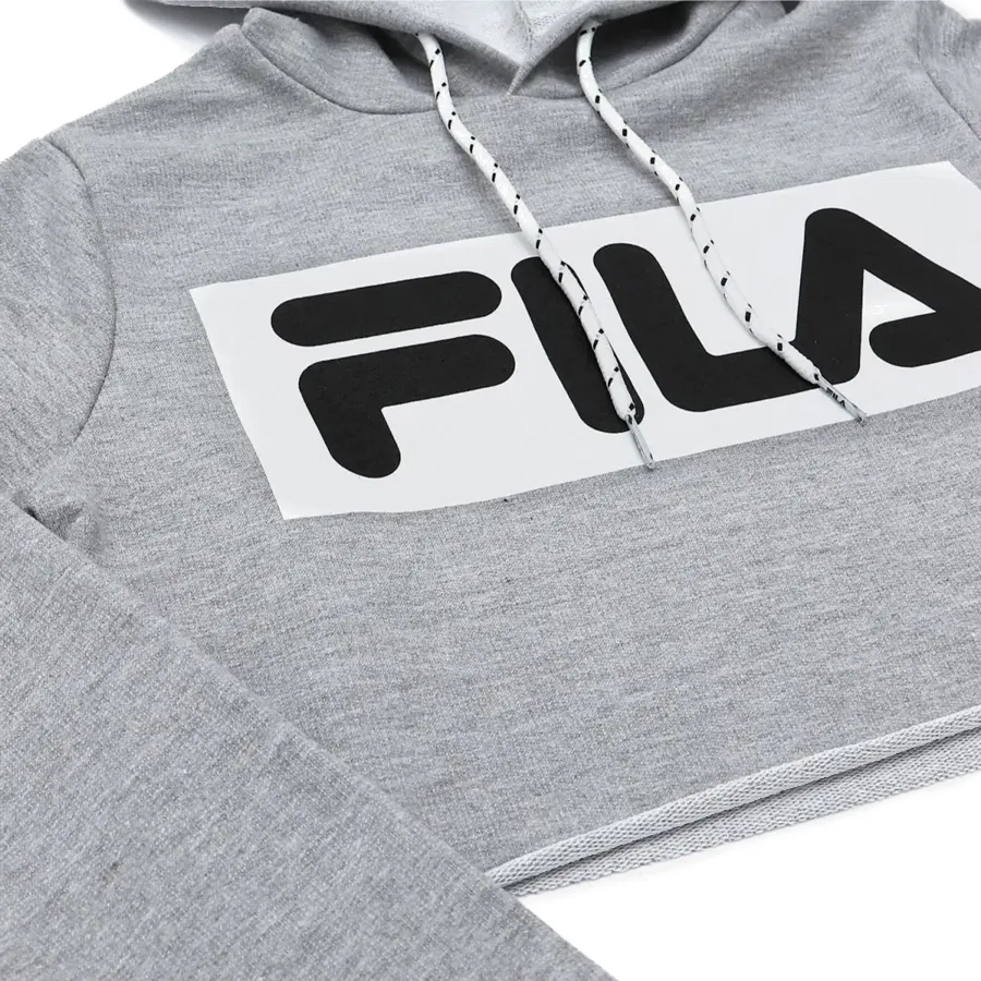 Imagen 4 de 5 de Buzo Fila Crop Letter Box-GRIS